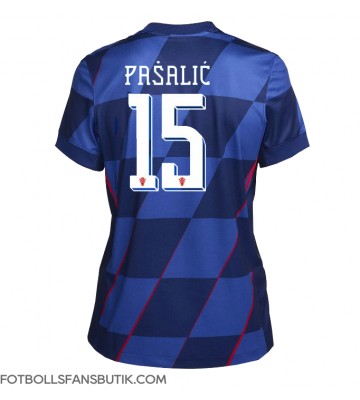 Kroatien Mario Pasalic #15 Replika Bortatröja Damer EM 2024 Kortärmad